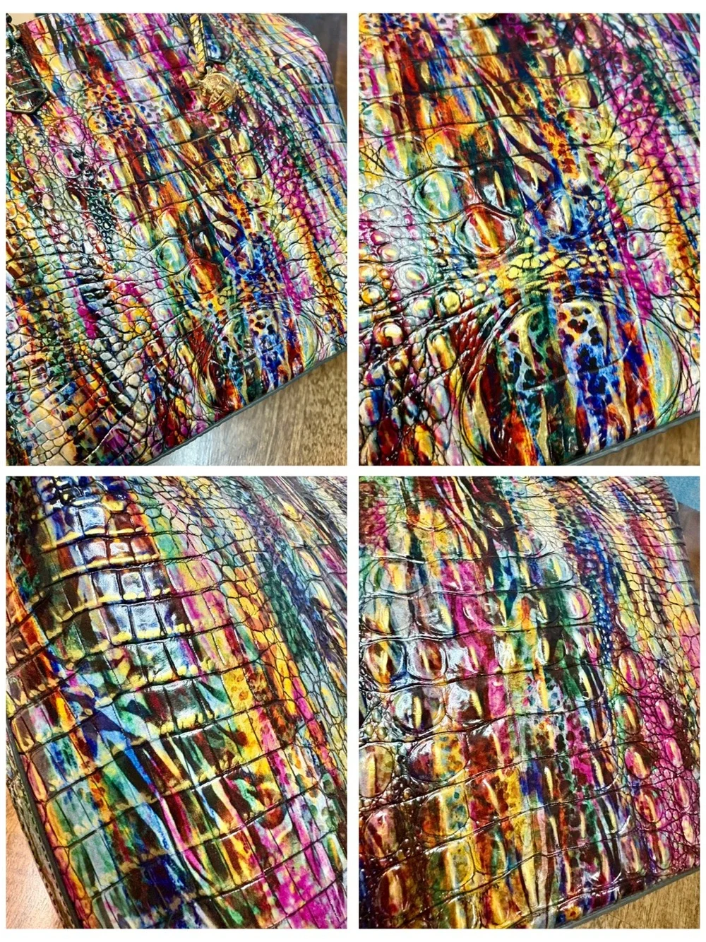 Brahmin EUC Lrg Dux - Virtuous - EXCLUSIVE - Exotic - Metallic - VERY RARE